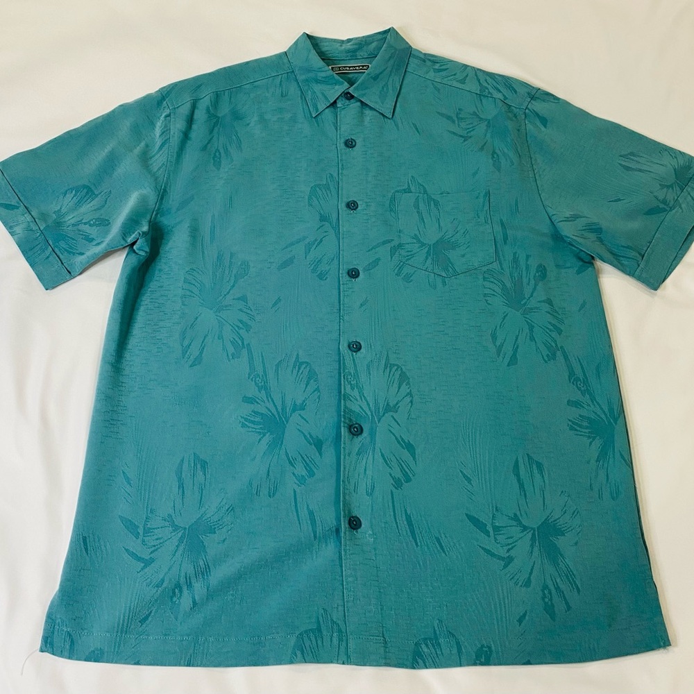 Cubavera two tone tropical shirt